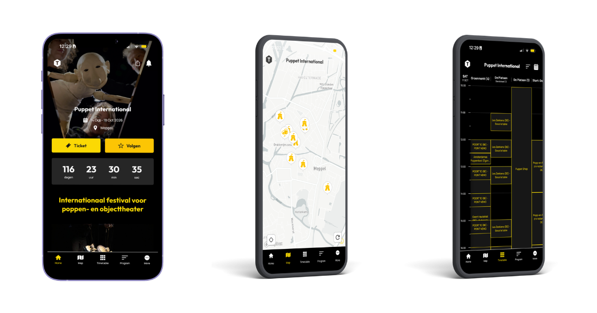 Handige festivalapp